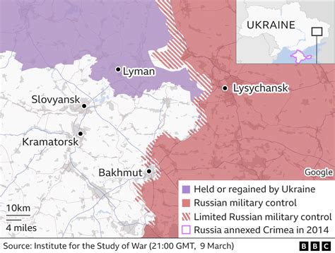 ukraine war update bakhmut map